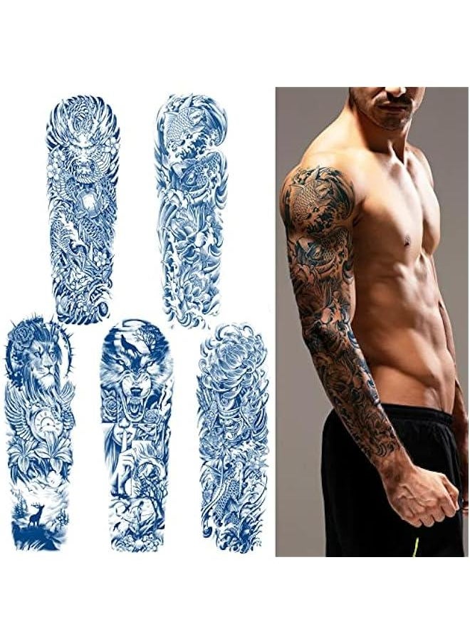 Generic Realistic Japanese Full Arm Sleeve Tattoo for Men and Women, Waterproof u0026 Long-Lasting Temporary Body Art Design, Ideal  Gift  - Image 1