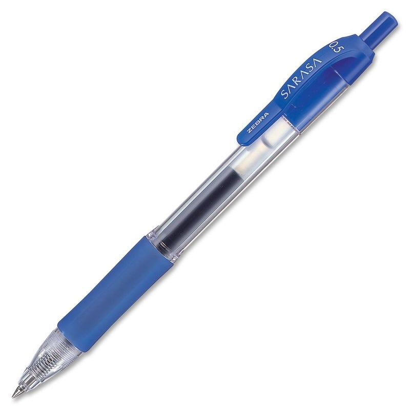 Zebra Pen Sarasa Dry X20 Retractable Gel Pen, Fine Point, 0.5mm, Blue Ink, 12-Pack (46720) - Image 4