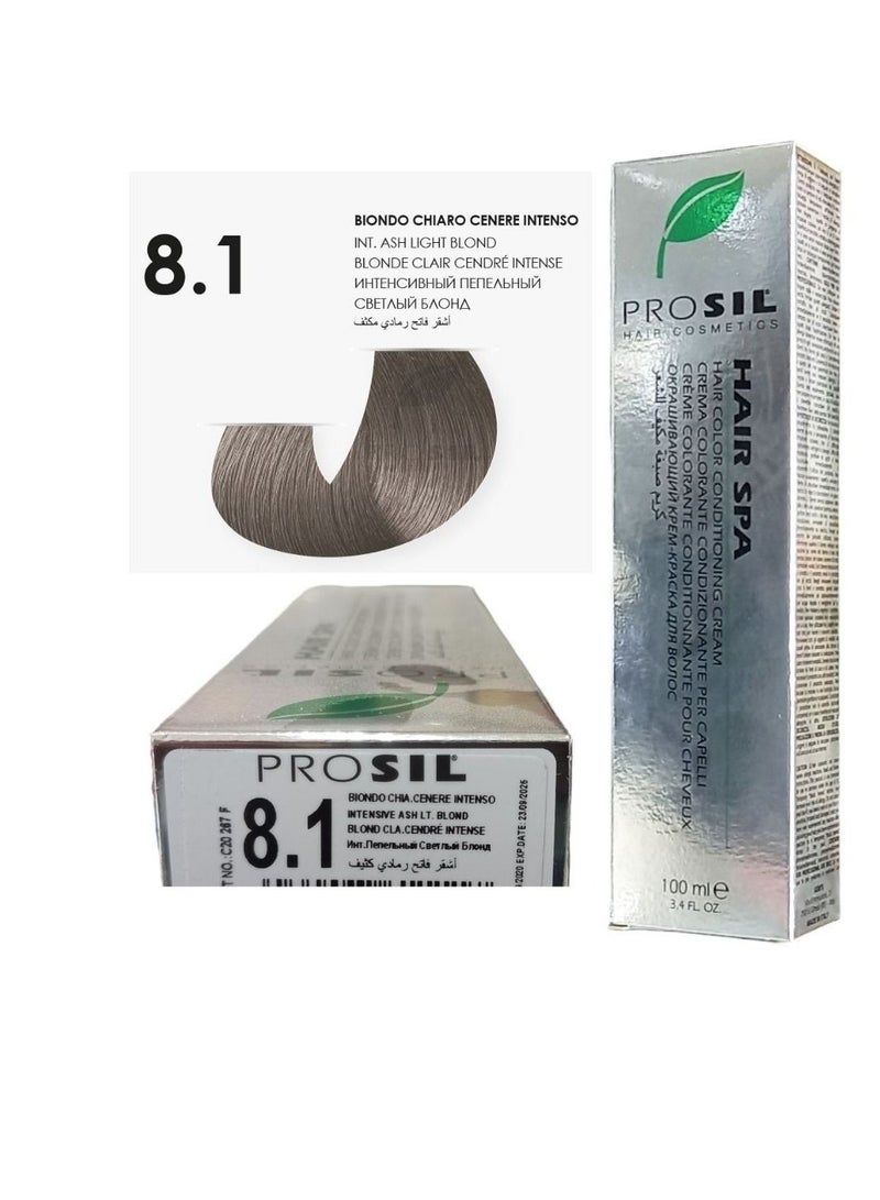 بروسيل صبغه شعر كريمي أشقر فاتح رمادي مكثف رقم 8.1 - Image 1
