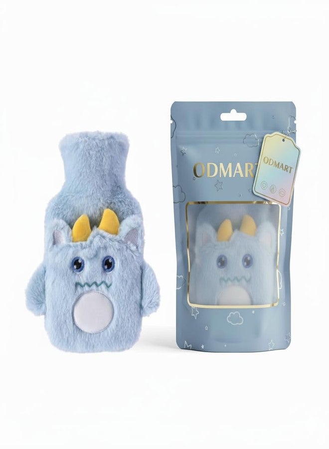 ODMART Cartoon Hot Water Bag 1000ml - Soft Plush Cover, Portable Hand Warmer, Durable Hot Water Bottle for Pain Relief & Winter Warmth - Image 3