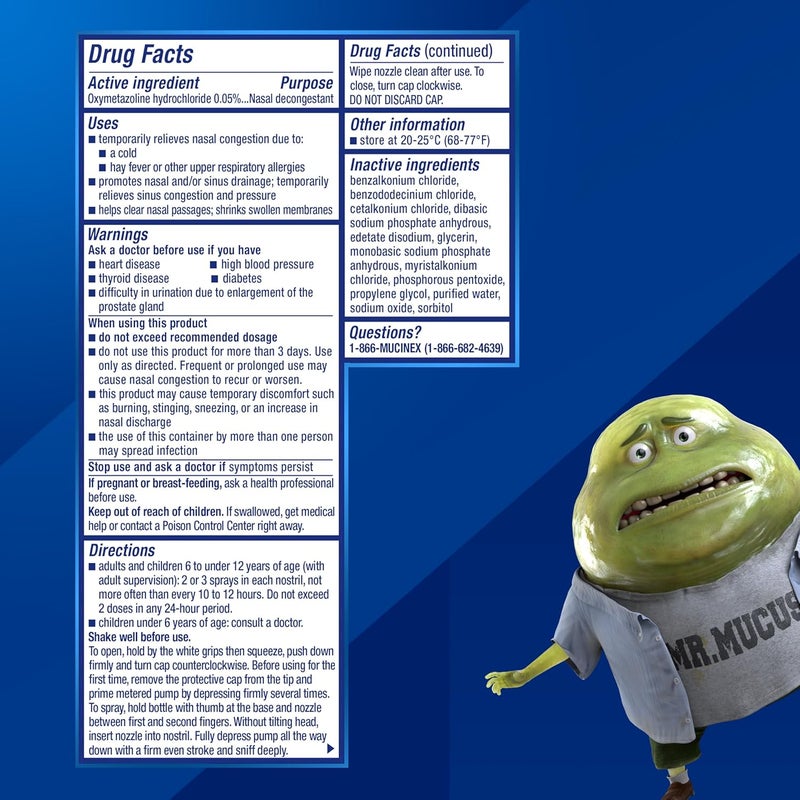 MUCINEX سبراي أنف سينوس ماكس لتخفيف احتقان الأنف الشديد 075 أونصة سائلة - Image 5