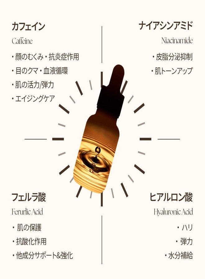 Cos De BAHA 10% Caffeine 10% Niacinamide Hyaluronic Acid Face Serum 30ml - Energizing & Refining Hydrating Facial Serum for All Skin Types, 1 Fl Oz (30ml) - Image 4