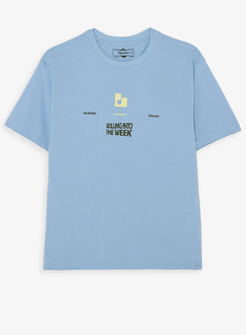 ريبلز مع نمشي Boys Drop Shoulder Tee