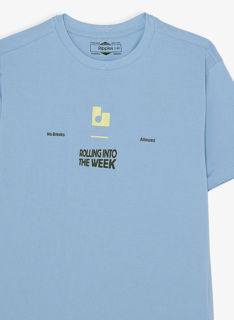 ريبلز مع نمشي Boys Drop Shoulder Tee