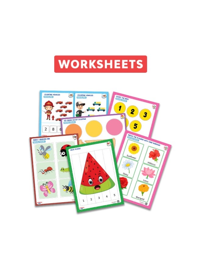 classmonitor Playgroup Language_Skills Education Learning Kit With Free Mobile App With 300+ Worksheet & Flash Cards & Worksheet For Kids. - Image 2