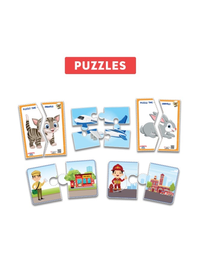 classmonitor Playgroup Language_Skills Education Learning Kit With Free Mobile App With 300+ Worksheet & Flash Cards & Worksheet For Kids. - Image 1