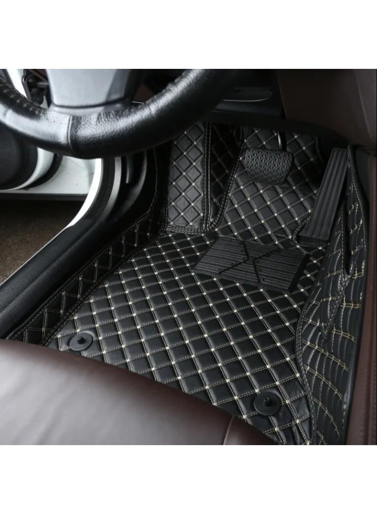 دعاسات 9D جلدية فاخرة – حماية شاملة ضد الماء والأوساخ – مناسبة للاستخدام اليومي لهيونداي توسان 2022–2025 - Image 2