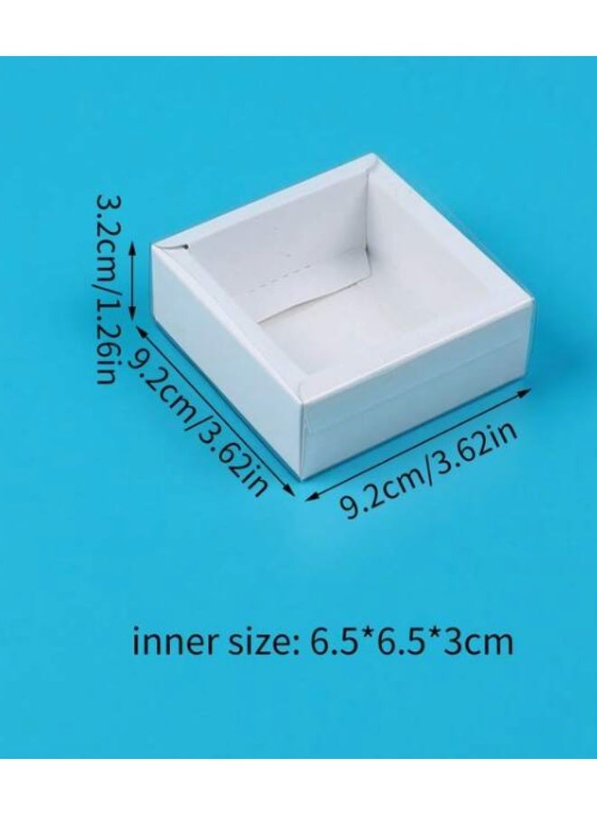 ANUM BY MUNA Luxury Single-Color Pull-Out Gift Box with Transparent Window – Premium Paper Drawer for Holidays, Birthdays, and General Packaging3.26x3.26x1.25 inch - Image 4