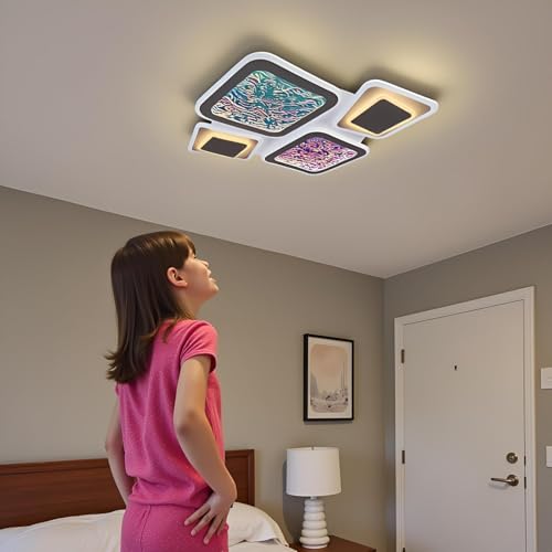 BrightLyt LED Modern Ceiling Lamp for Hall Decoration, Ceiling Jhoomar/Jhoomer Light for Living Room, Low Height Chandelier for Bedroom/Restaurant/Cafe - Image 1