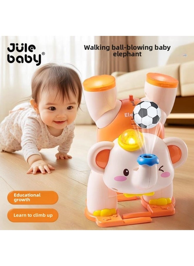 Generic Baby Toys For Children 0-1 Years Old Suspension Ball Coax Baby Artifact A Baby 2 To 3 Years Old 6 Months Old 12 Early Education Puzzle-Color:[great Value Combination] Inverted Blowing Ball Elephant-blue + Tumbling Monkey  - Image 2
