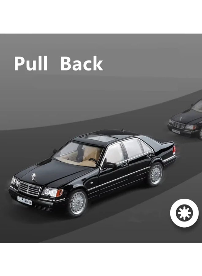 Dexo 1:24 Mercedes-Benz Classic Luxury Diecast Car Model – Retro Alloy Toy with Sound & Light (Black) - Image 5
