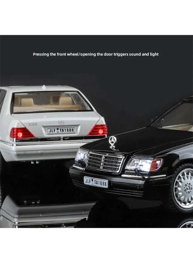 Dexo 1:24 Mercedes-Benz Classic Luxury Diecast Car Model – Retro Alloy Toy with Sound & Light (Black) - Image 2