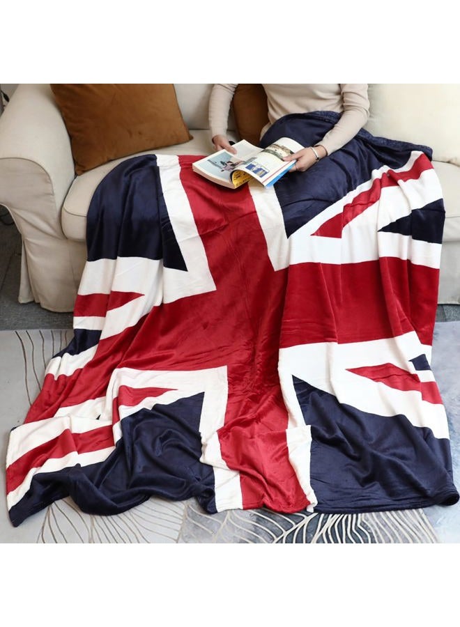 Sviuse British Flag Blanket, Super Soft Union Jack Throw Blanket Twin Size 60 80 Blanket for Bed Couch Chair Fall Winter Camping Living Room Office Gift - Image 2