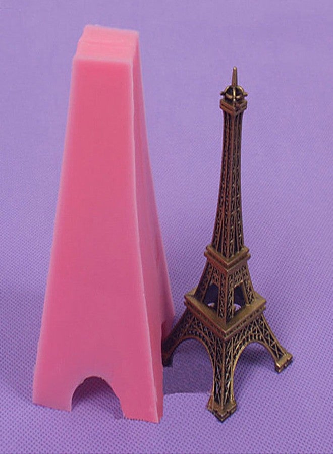 HiParty 2Pcs/Set 3D Paris Eiffel Tower Cake Fondant Mold Silicone Gum Paste Sugar Craft Mold for Cake Cupcake Decorating Polymer Clay Epoxy Resin Candle Mould - Image 4