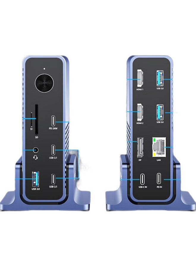 Acasis Akasis Desktop Expansion Dock, Type-C Expansion Dock, Dp Expansion Dock, Thunderbolt 4 Expansion Dock, 4K 60Hz, Four-Screen Independent Display, Hdmi Graphics Card Expansion Dock, Vertical Computer Desk, Ds-7A15 - Image 2