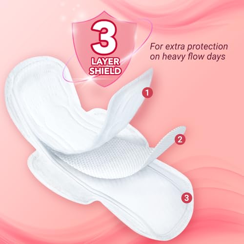 NIINE Naturally Soft Ultra Thin XL+ Sanitary Napkins for Heavy Flow (Pack of 3) 45 Pads with Free Biodegradable Disposal Bags - Image 3