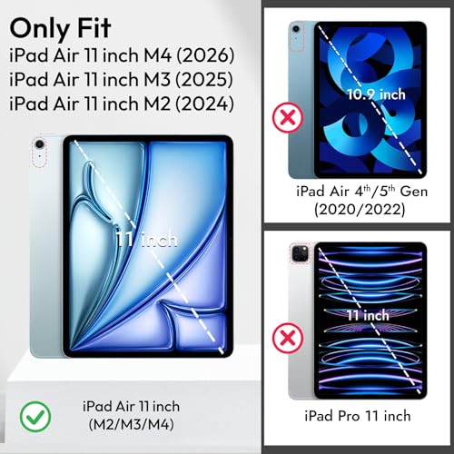 Robustrion 2 Pack Tempered Glass for iPad Air 11 inch M4 / M3 / M2 Screen Protector Guard for iPad Air 11 inch M4/M3/M2 - Image 2