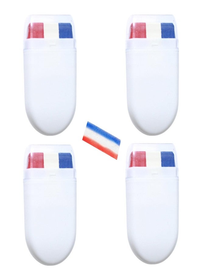 DoubleWood Patriotic Face Paint Sticks, 4PCS Red White Blue Body Paint For 4th of July, Sports Makeup for Baseball, Softball Players (Red, White, Blue) - Image 1