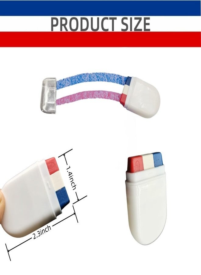 DoubleWood Patriotic Face Paint Sticks, 4PCS Red White Blue Body Paint For 4th of July, Sports Makeup for Baseball, Softball Players (Red, White, Blue) - Image 2