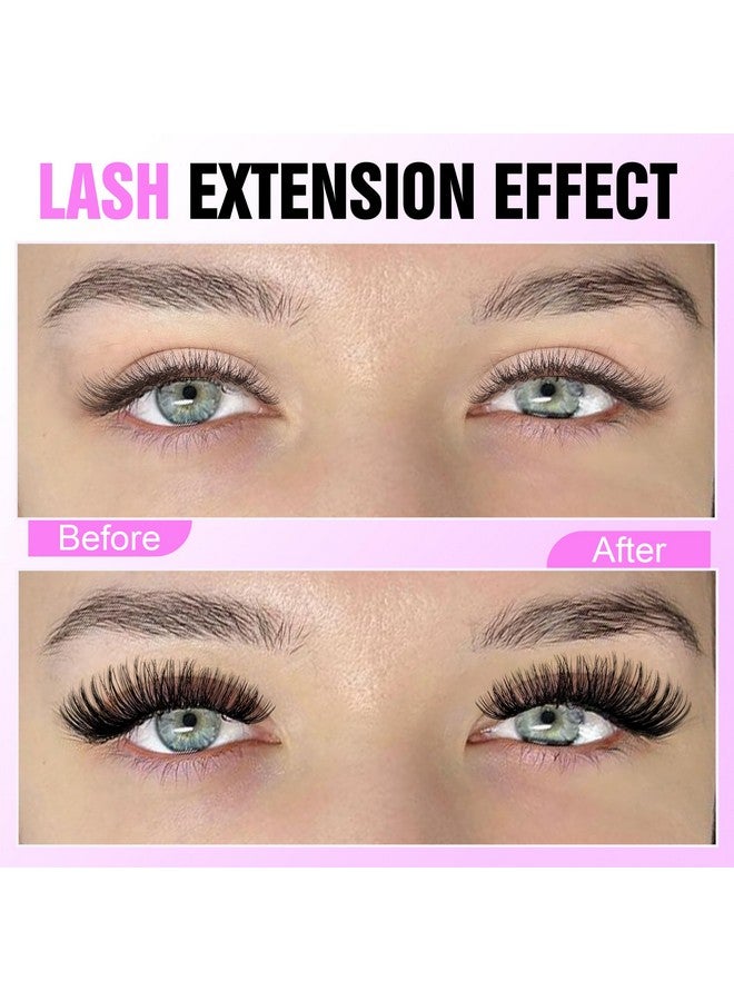 Pawotence Lash Clusters Natural 30D Cluster Eyelash Extensions 8-15mm Individual Lashes Cluster Wispy 280pcs Eyelash Clusters Lash Extension for Self Application (30D, 0.07D, 8-15mm) - Image 2