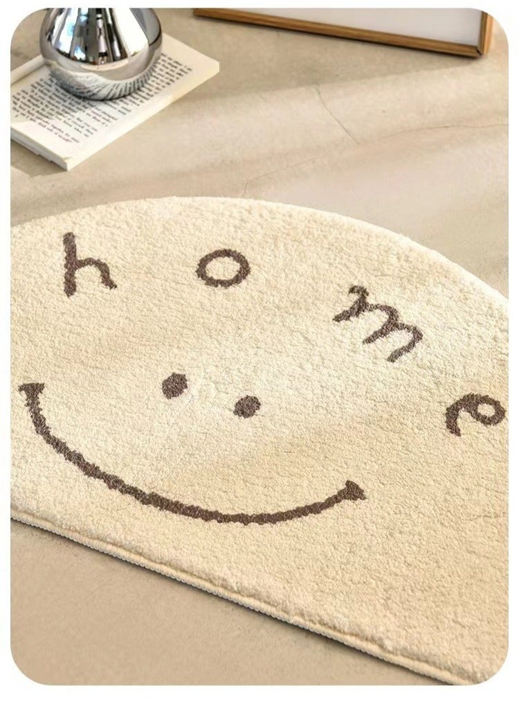 Bathroom Floor Mats, Entrance Door Mats Home Absorbent Foot Mats ,Toilet Non-Slip Bedroom Door Carpet,Bathroom Water Absorption And Anti Slip Floor Mat, Curved Flower Foot Mat, Shower Room, Bathroom Carpet, Machine Washable - Image 5