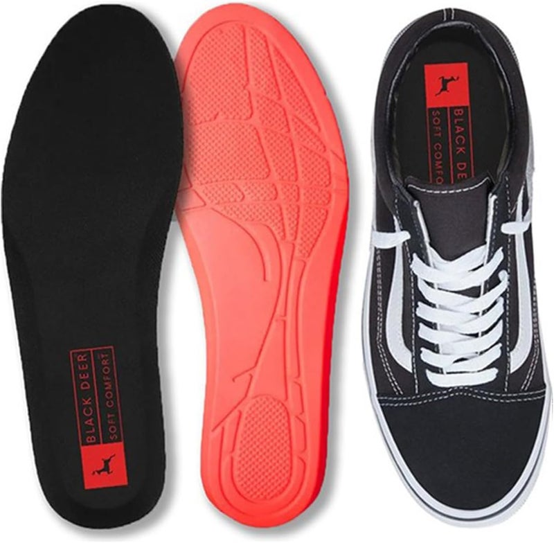 BLACK DEER X45 Orthopedic Comfort Sports Insoles Cushioning and Breathable for Men and Women Insoles for Everyday Use and Work Women 11,5-12 Men 9,5-10