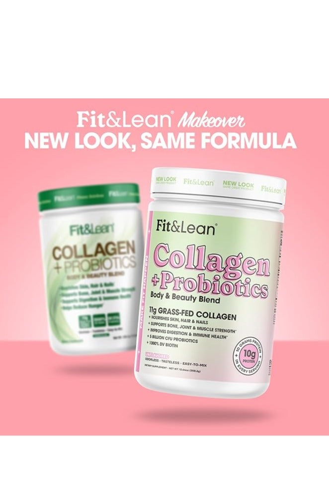 فيت آند لين مزيج فيت آند لين كولاجين+بروبيوتيك للجسم والجمال بدون نكهة - Image 2