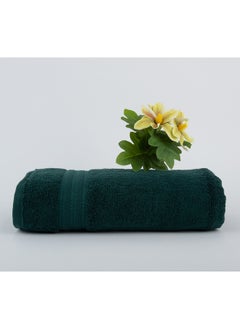 White Rose منشفة ماجستي - 700 غم/م² - 100% قطن تيري - منشفة استحمام 80x160 سم - لمسة فاخرة - تجفيف سريع - امتصاص عالي - أخضر  - Image 1