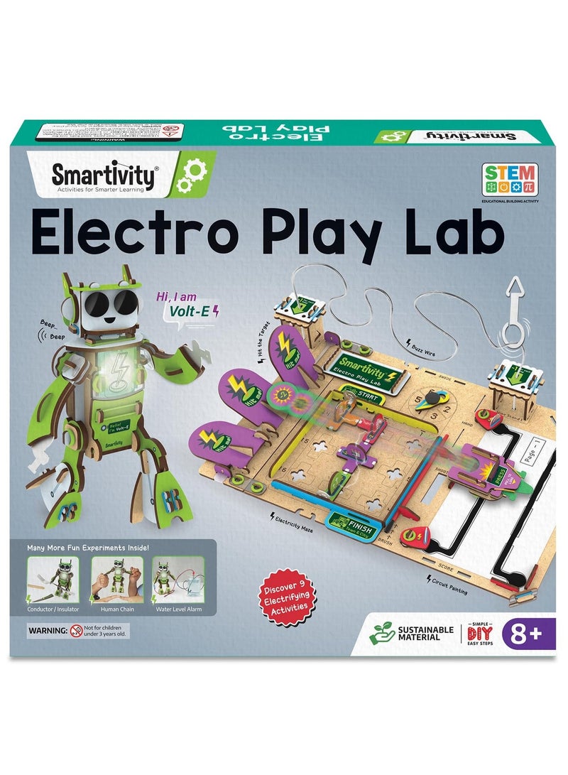 Smartivity Electro Play Lab DIY STEM Educational Toy Kit for Kids Age 6+ | Wooden Learning Toy | Build & Play | Gift for Boys & Girls - Image 1