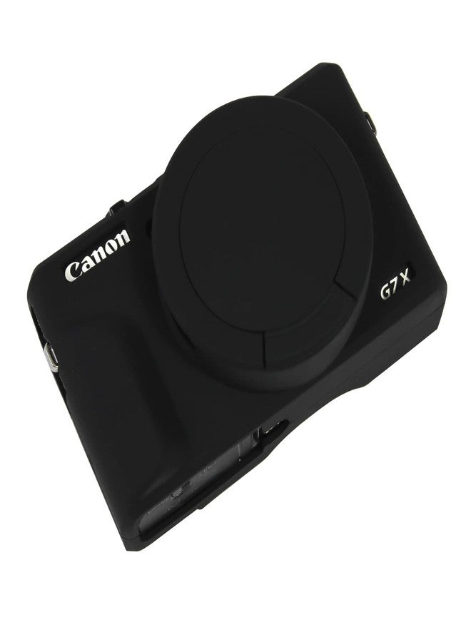 Easy Hood Case for Canon G7 X Mark III Camera,Silicone Cover,Classic Black - Image 1