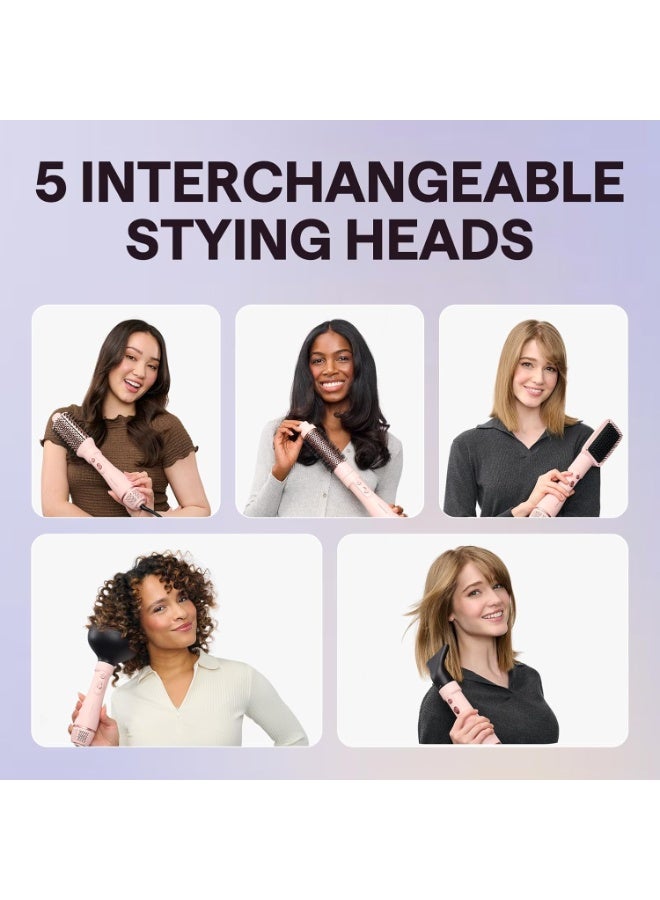 wavytalk Dryer Brush Set, Wavytalk Air Sculpt 5-in-1 Hot Air Brush Set, Multi Hair Styler for Salon Blowouts, Smooth Curls, Volumizing and Straightening, Sleek and Less Frizz - Image 2