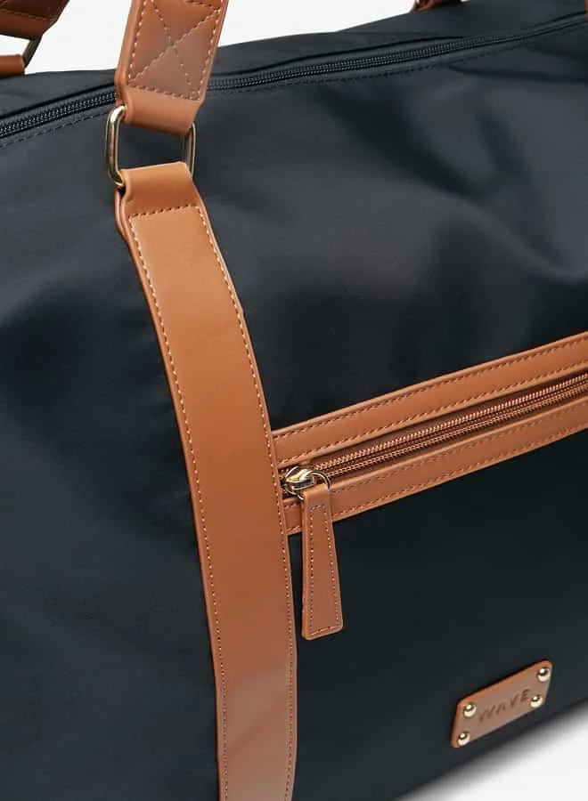 Wave Black Women Solid Duffel Bag for Women | Best Price UAE