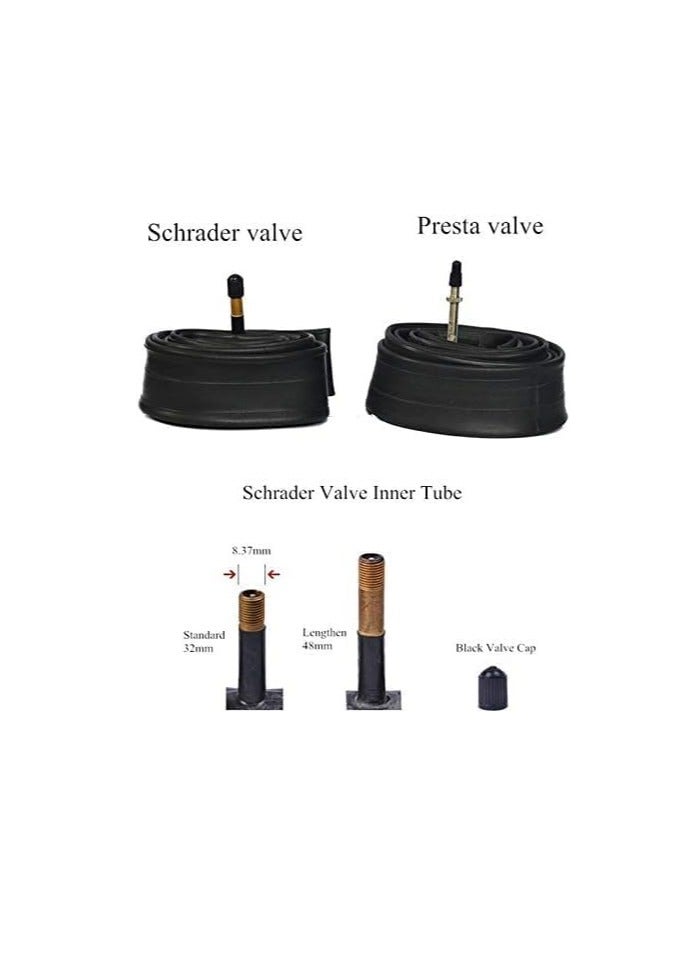 أنابيب داخلية للدراجات مقاس 24x2.125 بوصة، صمام شريدر SV، مقاس 32 مم، إطارات دراجات مضادة للثقب، أنابيب داخلية بديلة للدراجات الجبلية - Image 2