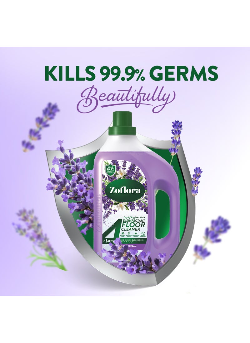 Zoflora 4 In 1 Disinfectant Floor Cleaner Lavender Dream 1.8L - Image 2