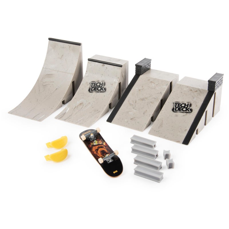 TECH DECK Starter Kit, Customizable Ramp Set with Exclusive Pro Fingerboard and Trainer Clips, Kids Toys for Boys and Girls Ages 6 and up - Image 5
