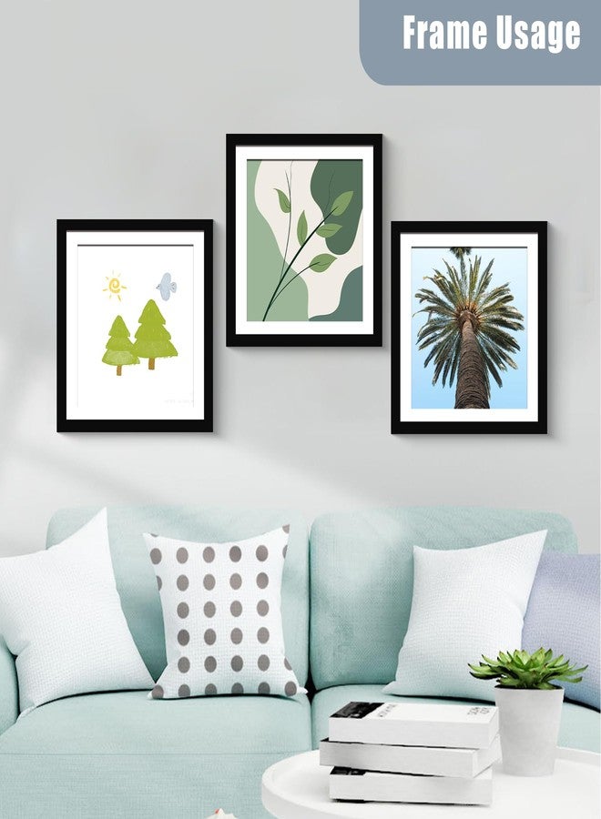 BESCRCL 12x12 Picture Frame Black Set of 6, Diamond Art Painting Frames Display Photo 10x10 or 12 x 12 without Mat, Wall Hanging Frame with Plexiglass - Image 3
