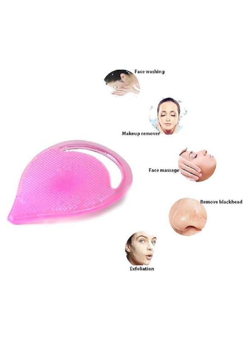 Exfoliating Facial Cleansing Pad - Facial Cleansing Brush Exfoliating Blackhead Remover - Silicone - Multicolor - Image 3