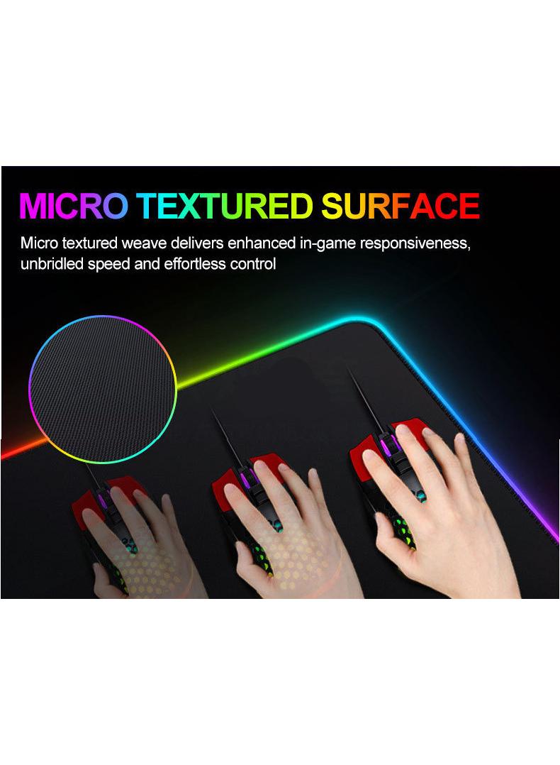 Luminescent Exclusive For Esports Games Gaming Mouse Pad Extended Large Mat Desk Pad Stitched Edges Mousepad Long Mouse Pad And Non-Slip Rubber Base Mice Pad 900X400X3mm - Image 5