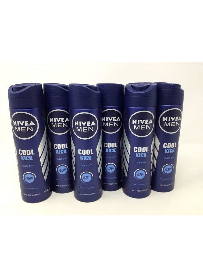 NIVEA MEN 6 x Nivea Men Cool Kick 48h Anti-Perspirant 150ml by Nivea Men - Image 2