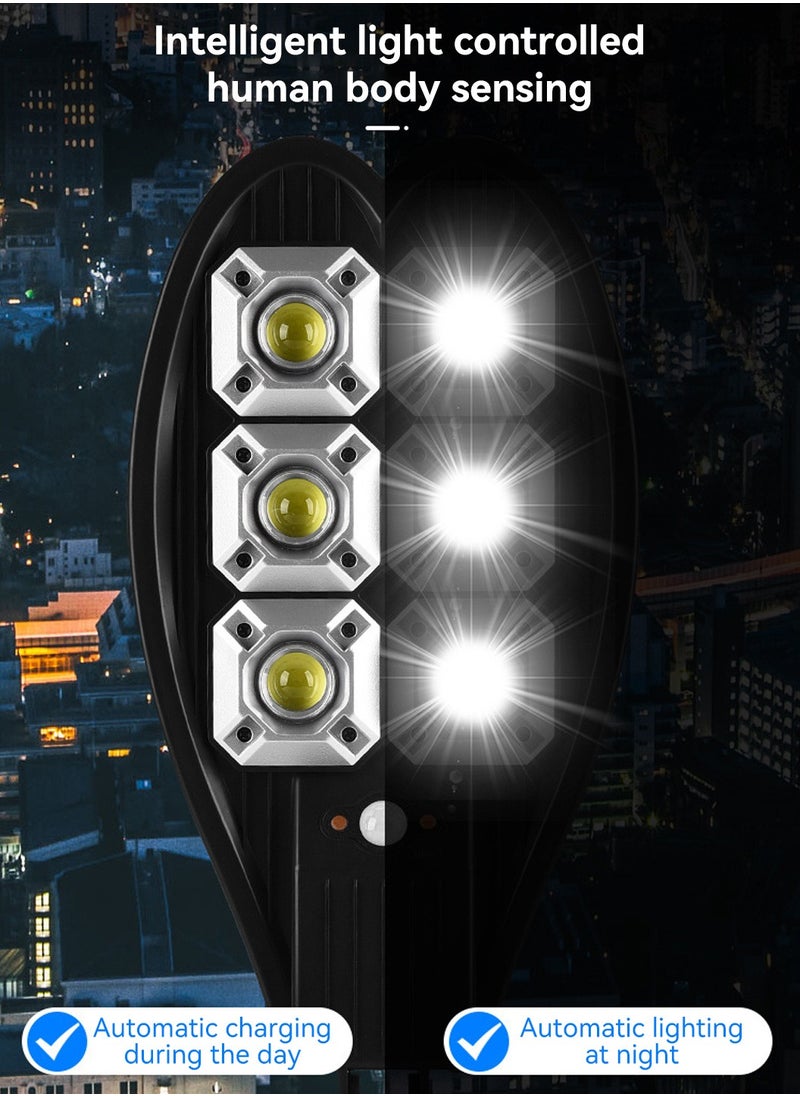 LEOKOR IP65 Waterproof Solar Wall Light Outside 3 Modes LED Solar Light Solar Motion Sensor Security Street Lamp  - Image 2