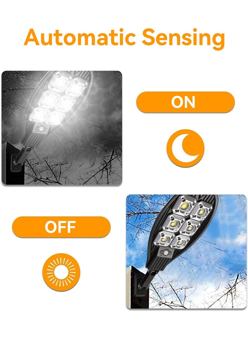 LEOKOR IP65 Waterproof Solar Wall Light Outside 3 Modes LED Solar Light Solar Motion Sensor Security Street Lamp  - Image 5