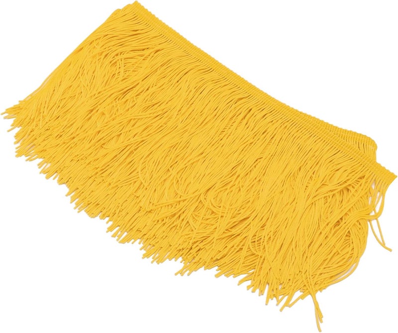 Long Fringed Tassel Table Skirt, Brightly Colored Soft Polyester Table Cloths with Hand - Cut Tassels for Party Decoration, DIY Craft and Home Festive Use (Yellow) - Image 4
