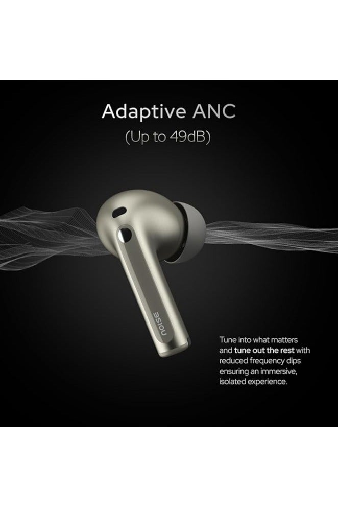 نويز مايكر Noise Master Buds, Sound by Bose in-Ear Bluetooth Earbuds, Up to 49dB Adaptive ANC, LHDC 5.0, Immersive Spatial Audio, 44H Playtime with 6 mic ENC, Dual Pairing, IPX5 Ear Buds TWS (Titanium) - Image 5
