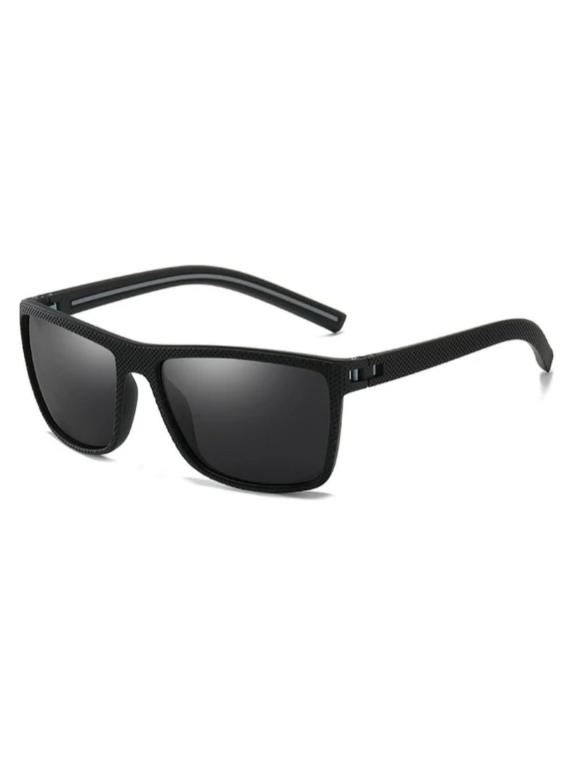 Glazzy New Fashion Driving Fishing Polarizing Sun Glasses Men Eyewear Dot Frame Outdoor Sport Polarized Sunglasses Black Frame