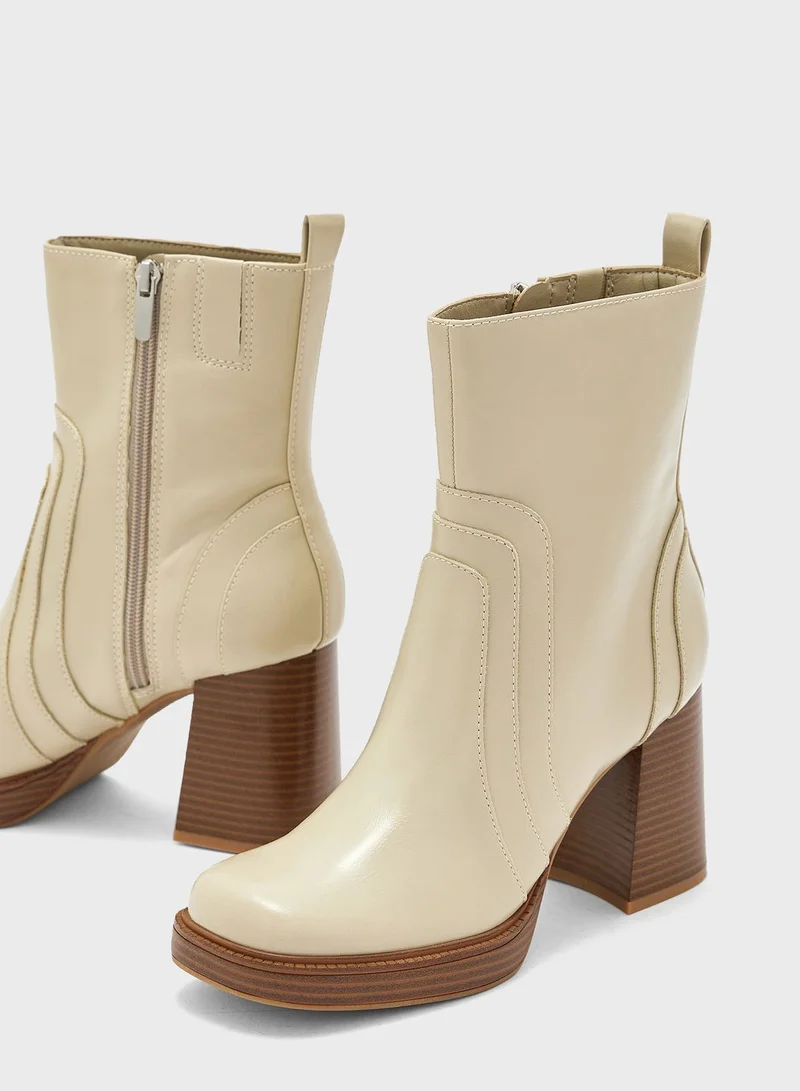 NINE WEST Mid Heel Ankle Boots