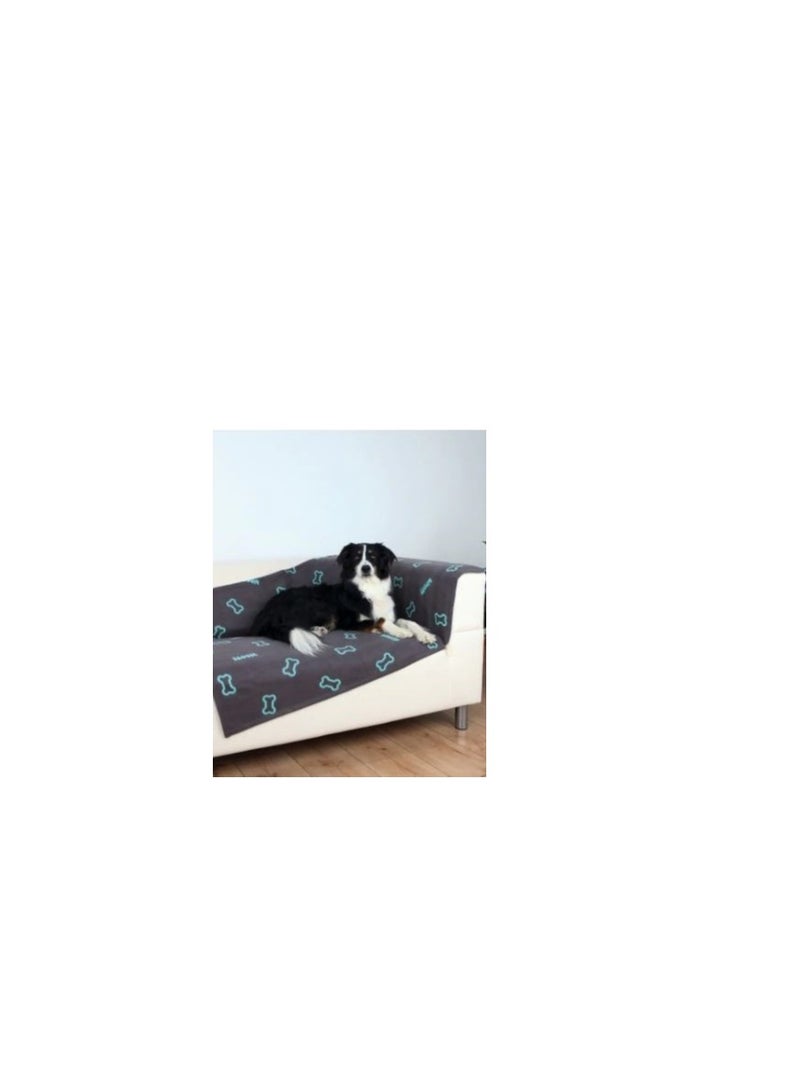 Trixie Barney Black & Beige Fleece Blanket For Dogs - Image 3