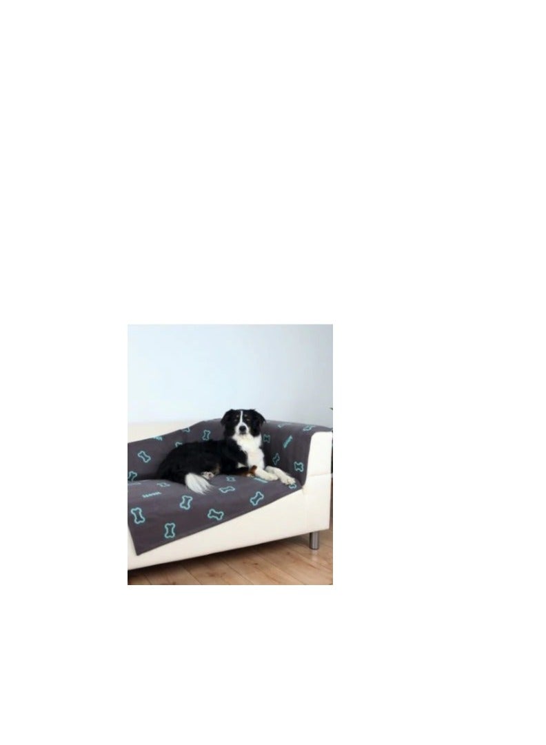 Trixie Barney Black & Beige Fleece Blanket For Dogs - Image 1