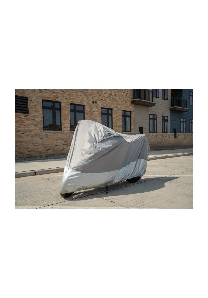 Dowco Guardian 26010-00 UltraLite Water Resistant Indoor/Outdoor Motorcycle Cover - Grey, Medium - Image 2