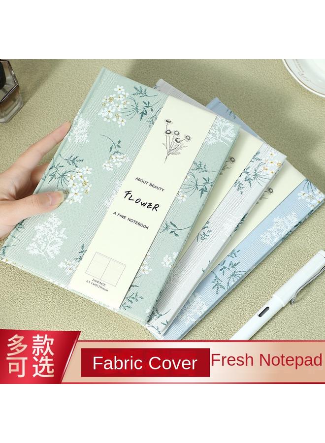 Bluejw Cross-border New Cloth-covered Notebook Handbook Hard-covered Ultra-thick Notebook A5 Hardcover Printed Notepad Student Diary - Image 4