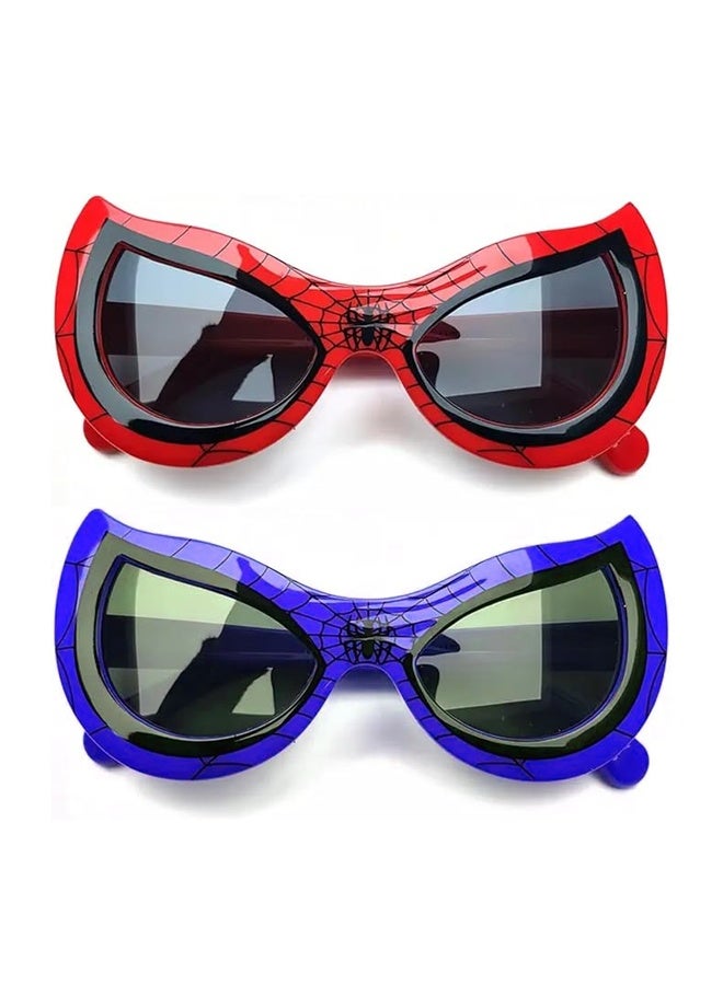 2PCS Polarized Sunglasses for Girls Boys, UV protection Spider Boy Sunglasses Superhero Cartoon Glasses - Image 1